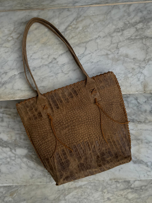 Cartera CROCO marrón